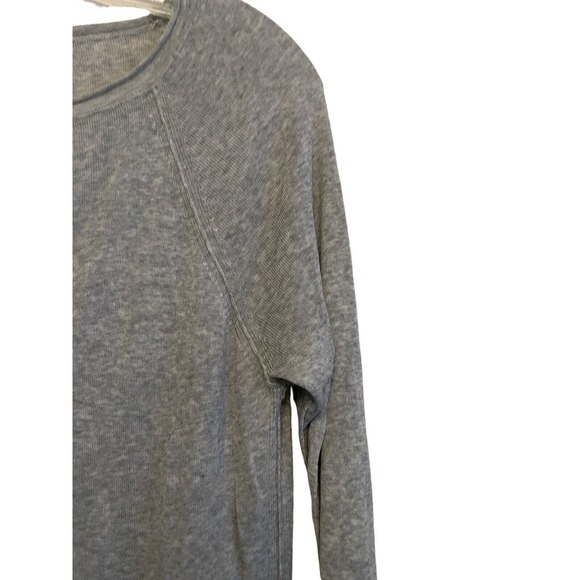 T Alexander Wang Long Sleeve Asymmetrical Sweater Women Size Medium Gray Light - Picture 5 of 6